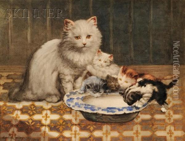 Supper Time Oil Painting - Horatio Henry Couldery