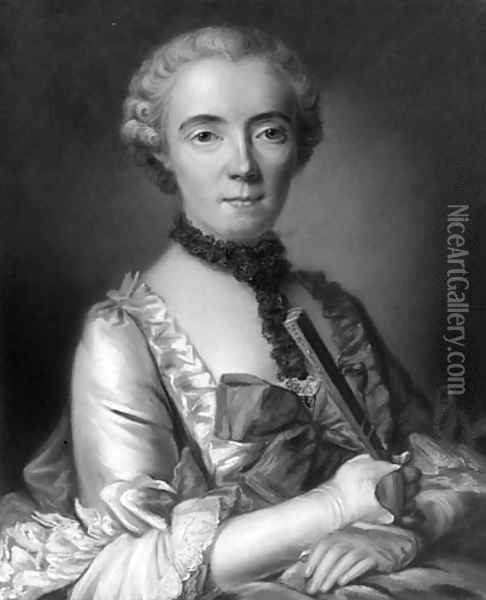 Portrait of Madame Baugenault D'Hauterive Oil Painting - French School
