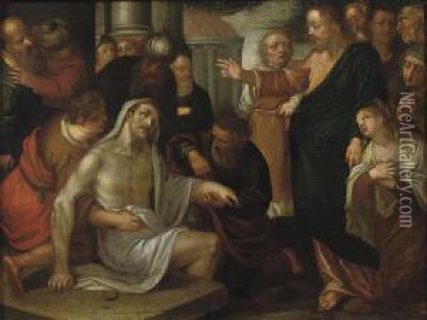 The Raising Of Lazarus Oil Painting - Paolo Fiammingo