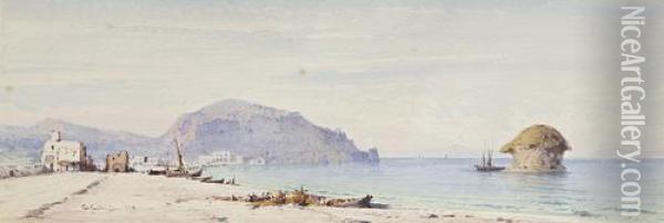 Views Of Ischia Oil Painting - Gabriele Carelli