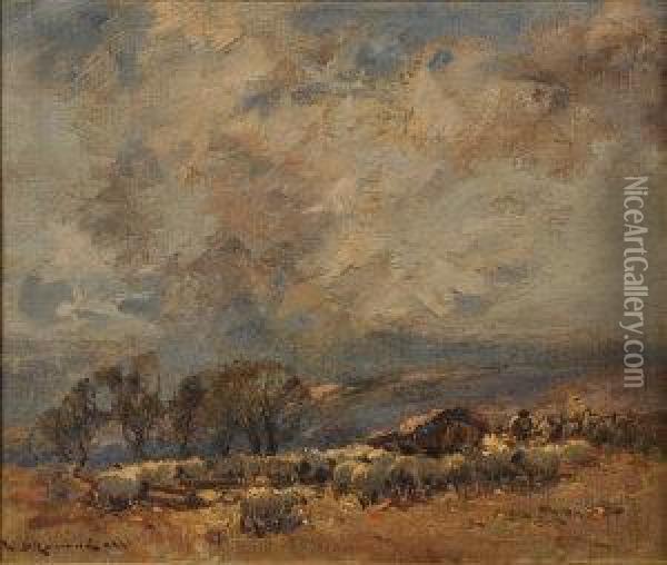 The Shepherd Oil Painting - William Bradley Lamond