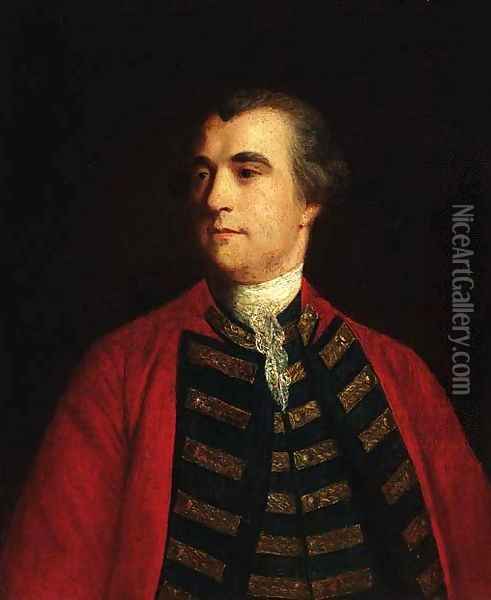 Portrait of Colonel Cyrus Trapaud Oil Painting - Sir Joshua Reynolds