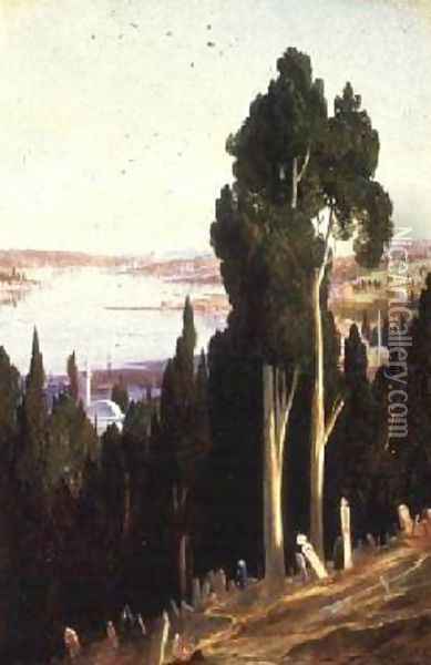 Constantinople from Egypt Oil Painting - Edward Lear