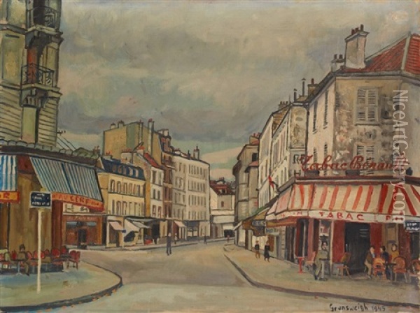 Vue De Paris Oil Painting - Nathan Grunsweigh