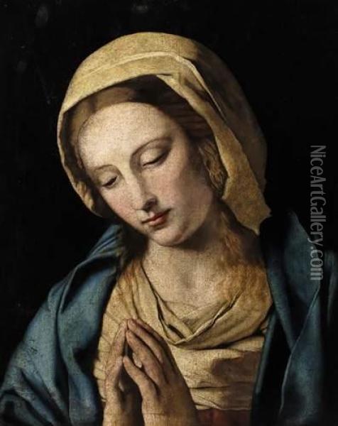 Vierge En Priere Oil Painting - Giovanni Battista Salvi