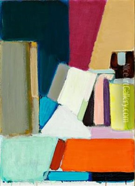 Still Life. Stack Of Boxes And Paper Rolls Oil Painting - Vilhelm Lundstrom