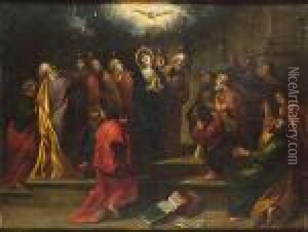 The Pentecost Oil Painting - Peter Paul Rubens