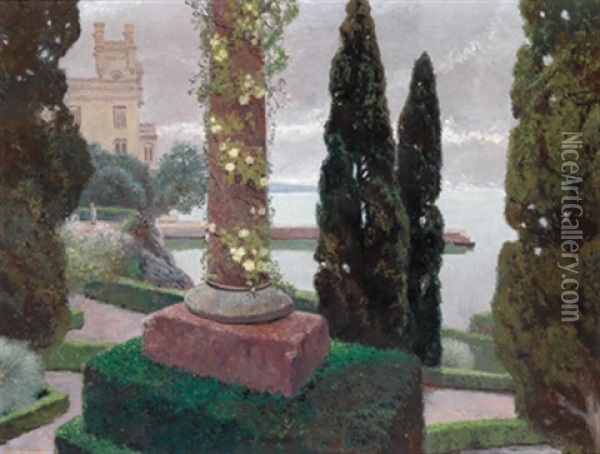 Park Von Miramare Ii Oil Painting - Karl Hofmann