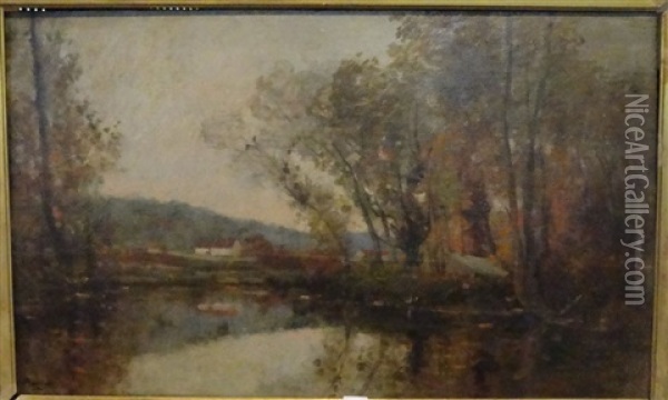 Paysage D'automne Oil Painting - Louis Appian