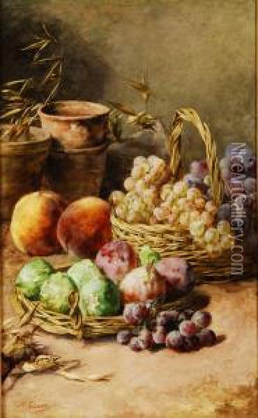 Bodegon De Frutas Oil Painting - Sebastian Gessa Y Arias