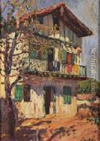 La Maison En Montagne Oil Painting - Louis Floutier