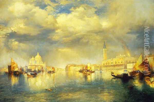 Venetian Scene I Oil Painting - Thomas Moran