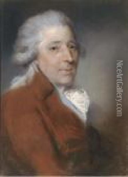 Portrait Of Francesco Bartolozzi Oil Painting - John Russell