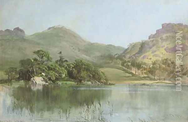 Rydal Water Oil Painting - Samuel Jackson