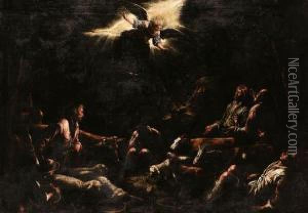 Bassano, F. Oil Painting - Jacopo Bassano (Jacopo da Ponte)