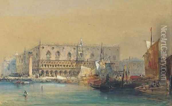 The Doge's Palace, Venice Oil Painting - William Callow