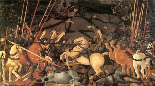 Bernardino della Ciarda Thrown Off His Horse Oil Painting - Paolo Uccello