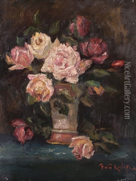 Rosen Oil Painting - Yuliy Yulevich (Julius) Klever