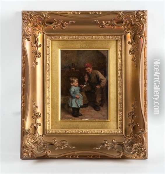 Borrowman, The Postman Oil Painting - Robert McGregor