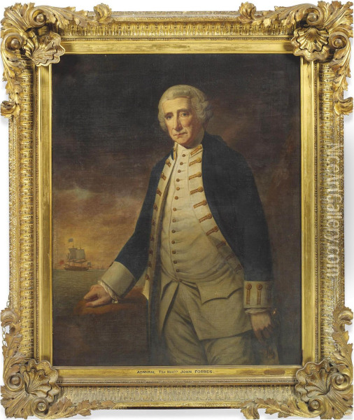 Portrait Of Admiral Of The Fleet The Hon Oil Painting - Nicholas Farrer