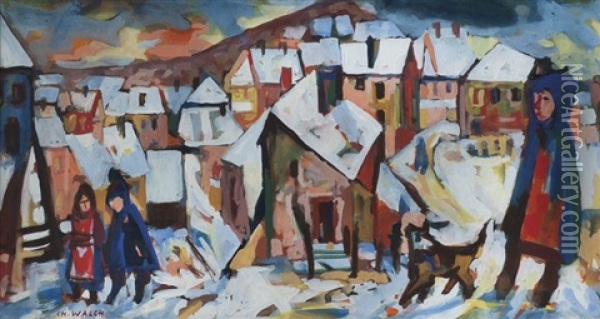 Paisaje Nevado Oil Painting - Charles Walch
