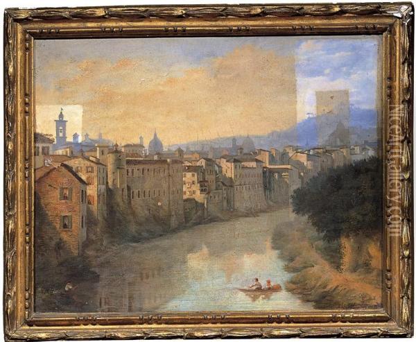 Veduta Di Verona Oil Painting - Alessandro Monachesi