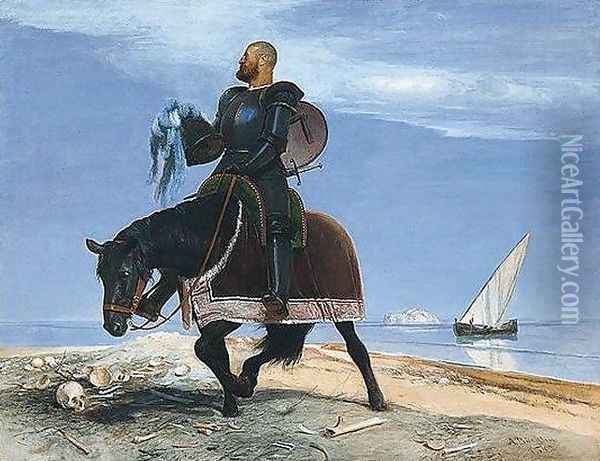 The Adventurer 1882 Oil Painting - Arnold Bocklin
