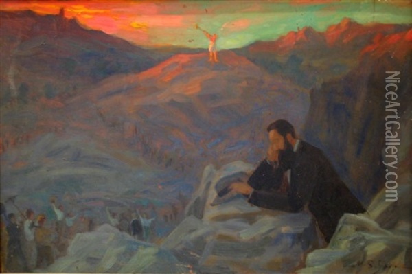 Herzl's Dream Oil Painting - Mark S. Joffe