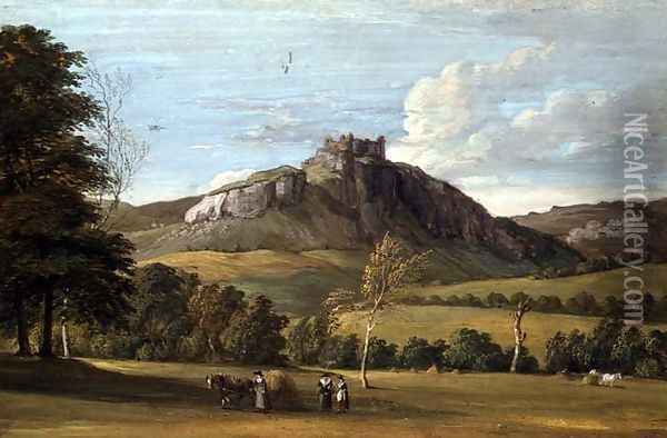 Carregcennin Castle, Carmarthenshire Oil Painting - Paul Sandby