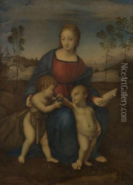 Madonna Con Bambino E San Giovannino Oil Painting - Antonio Falda