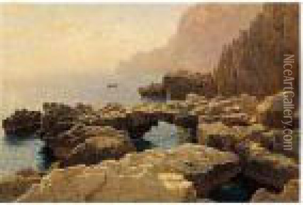 Capri Coast Oil Painting - William Stanley Haseltine