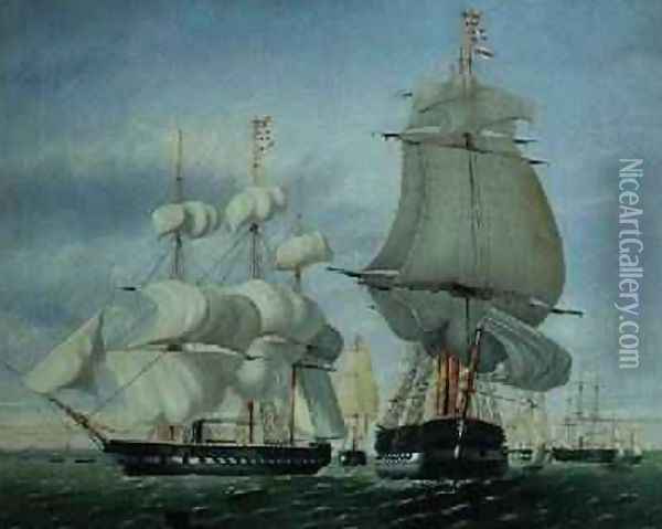 Baltic Flying Squadron 1856 Oil Painting - William Morrison