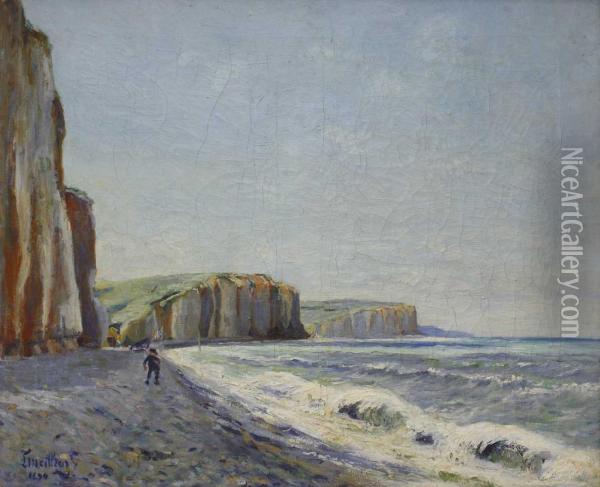 Die Kuste Von Etretat, Frankreich Oil Painting - Louis Michel Eilshemius