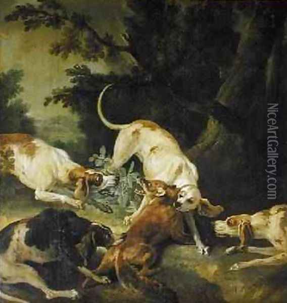 Fox Hunt 3 Oil Painting - Jean-Baptiste Oudry