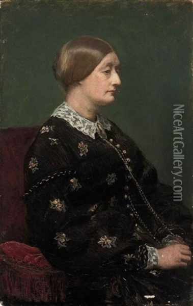 Mrs Charles Freeman Oil Painting - John Everett Millais