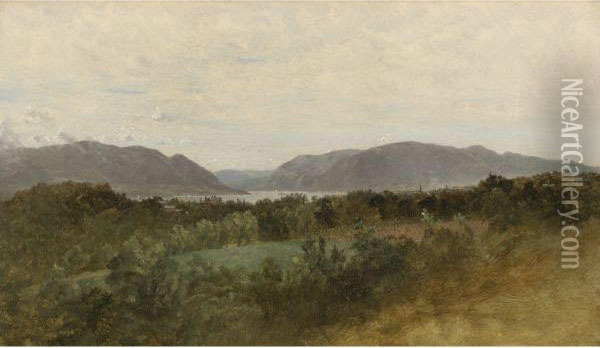 Hudson River Oil Painting - John Frederick Kensett