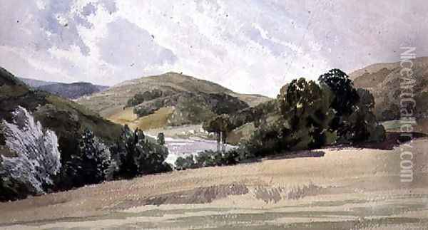 The Vale of Llangollen Oil Painting - Thomas Shotter Boys