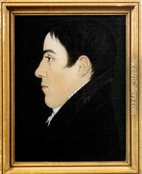Portrait Of Timothy Brainard Egerton Oil Painting - Benjamin Greenleaf