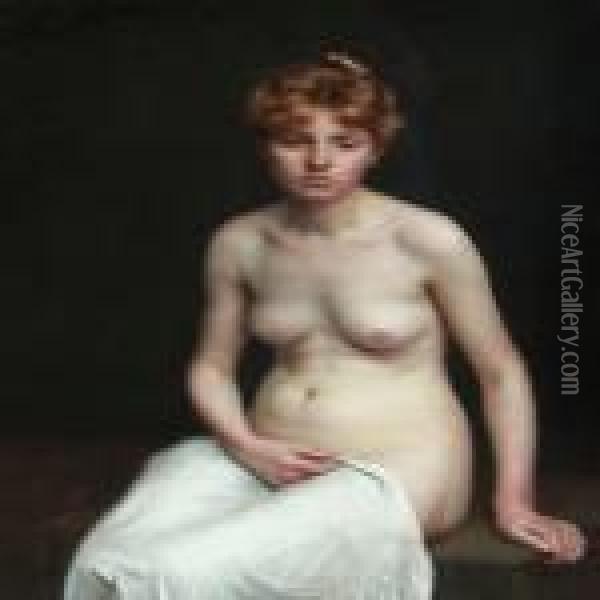 Ung Kvinde Oil Painting - Elisabeth Moller Wandel
