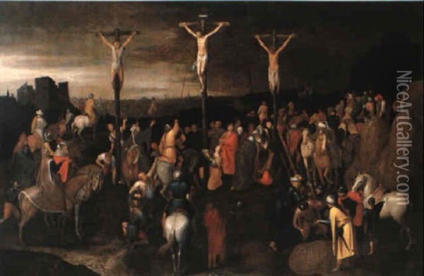 Die Kreuzigung Christi Oil Painting - Pieter Brueghel the Younger