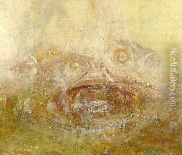 Sunrise with Sea Monsters (detail) Oil Painting - Joseph Mallord William Turner