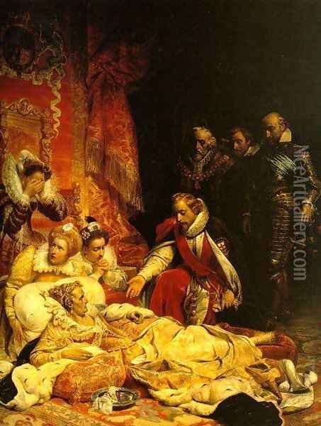 Death of Elizabeth Oil Painting - Paul Delaroche