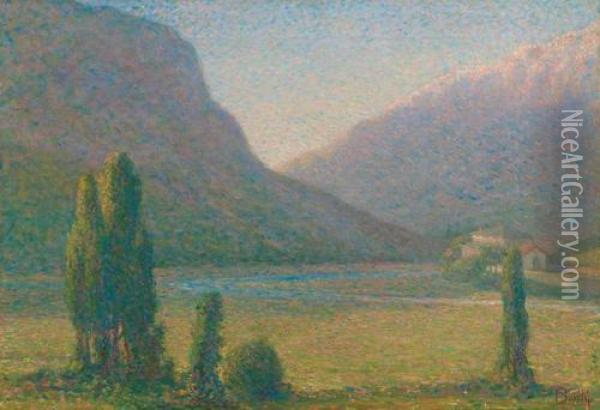 Paesaggio Di Montagna Oil Painting - Annunzio Barchi