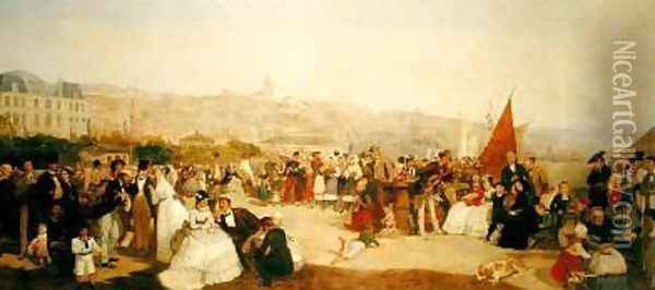 A Day at Boulogne 1870 Oil Painting - Matthew 