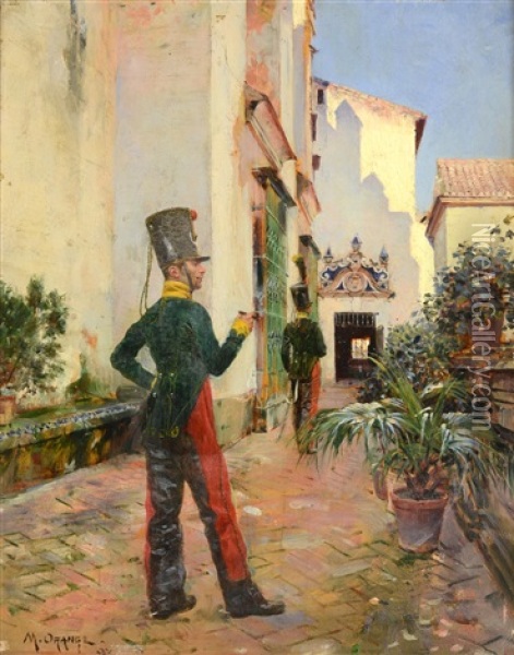 Na Strazi Oil Painting - Maurice Henri Orange