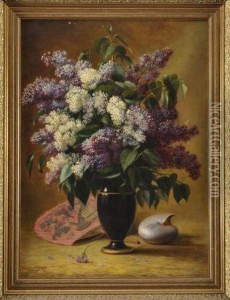 Bouquet De Lilas Oil Painting - Alexandre Girardet