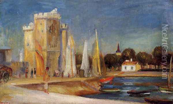The Port Of Rochelle Oil Painting - Pierre Auguste Renoir