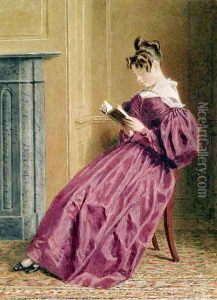 Mrs Gurney Hoare Oil Painting - William Henry Hunt