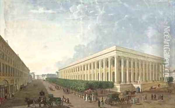 The Palais de la Bourse Oil Painting - Henri Courvoisier-Voisin