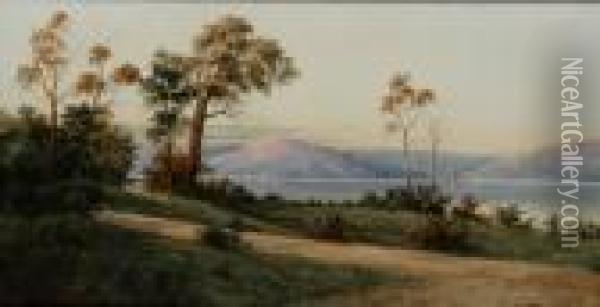 The Derwent River Oil Painting - Gladstone Eyre